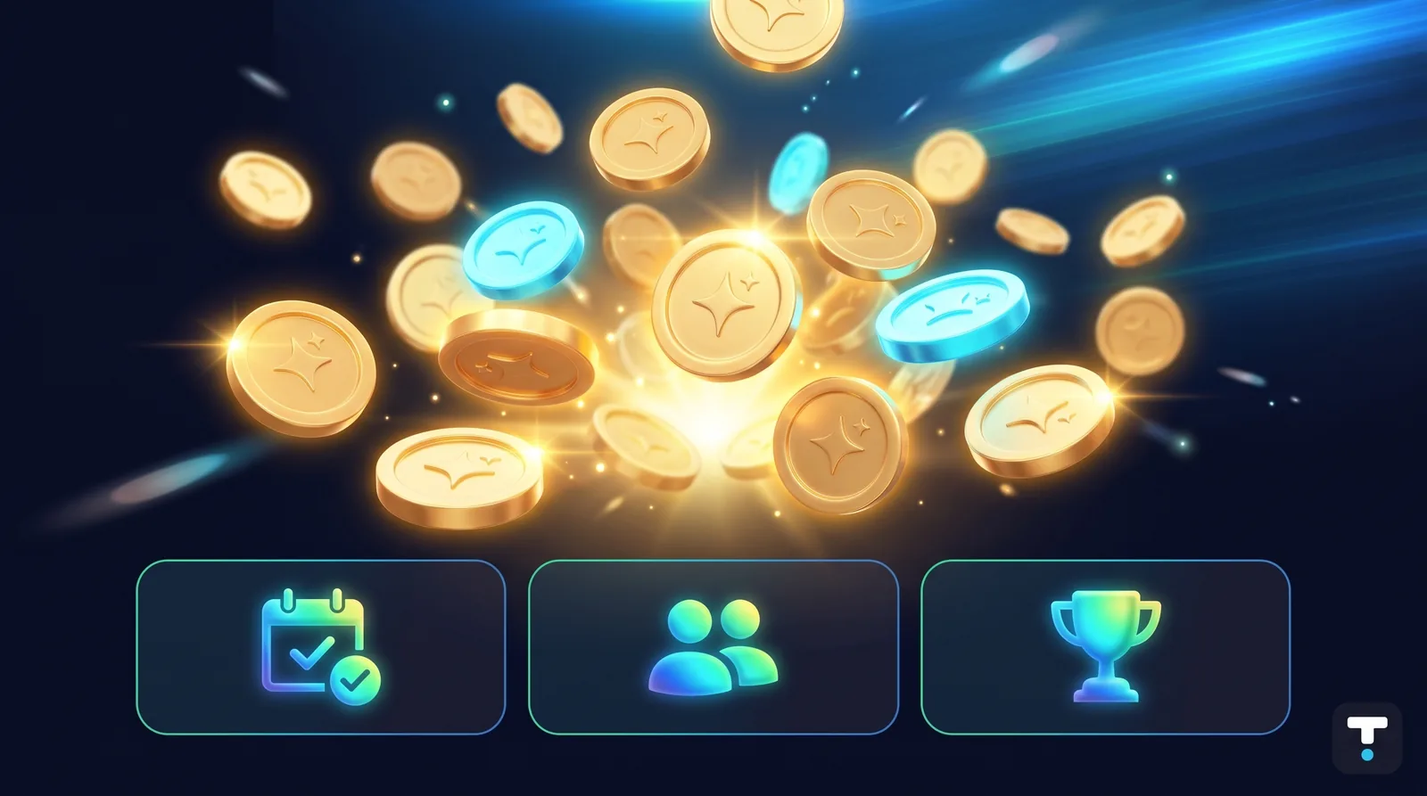 Xu credit thưởng bung ra cùng ba cách nhận: điểm danh, mời bạn, mốc thưởng